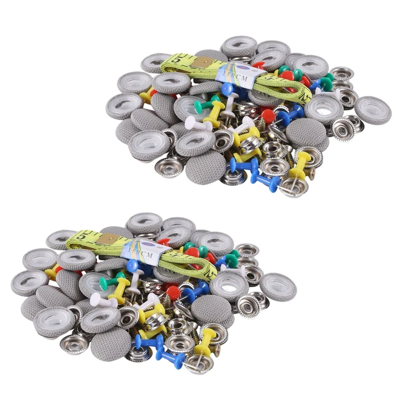 

60Pcs Car Ceiling Cloth Fixing Screw Car Roof Fixed Buckle Snap Rivets Retainer Automotive Headliner Repair Button Gray