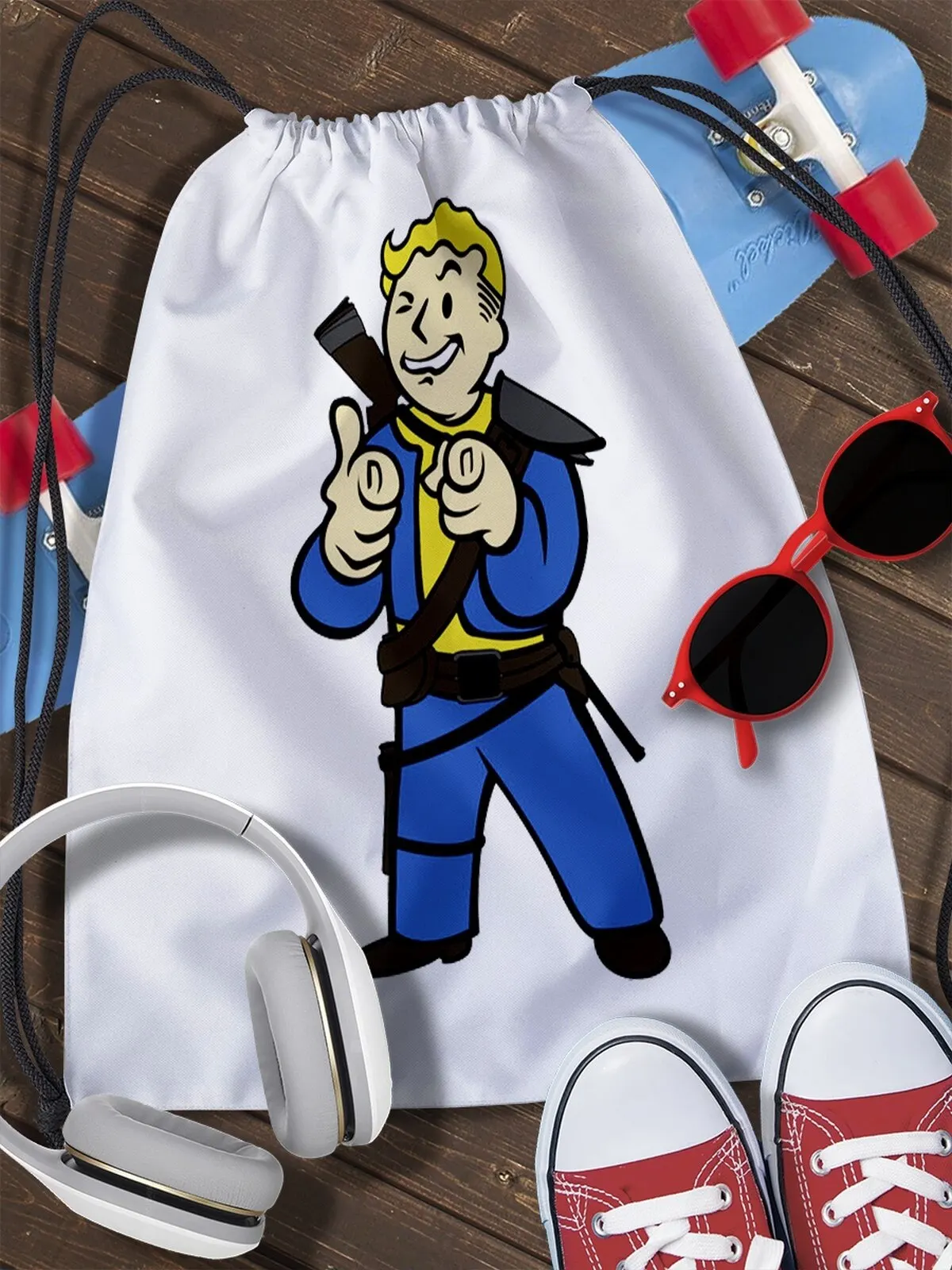 Мешок для обуви школы Fallout (фоллаут игра постапокалипсис Врльт бой Нюка кола