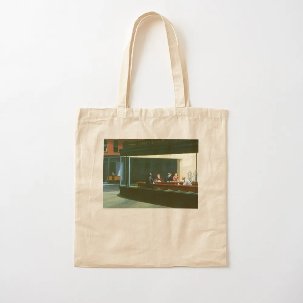 NIghthawks от Edwarda Хоппера и Джека Torrance Tote Bag складная сумка для супермаркета холщовая