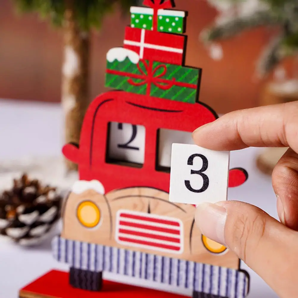 

Useful Santa Advent Calendar Durable Bright Color Santa Ornament Daily Use Christmas Countdown Calendar