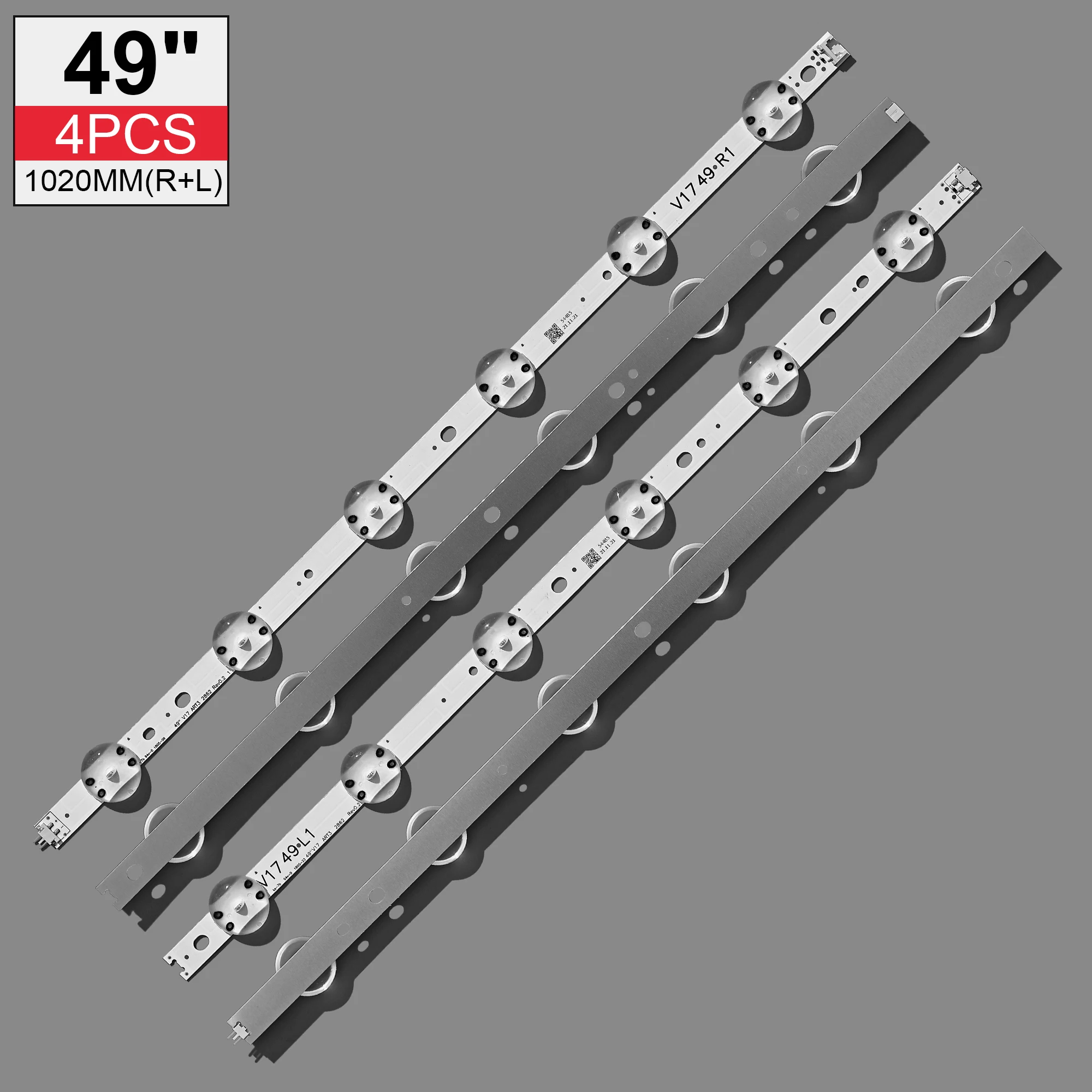 Светодиодная лента для подсветки (4For LIG 49LJ614V 49UJ6525 49UJ6585 49UV340C 49UJ6565 49UJ651V 49UJ670V 49UJ701V V17