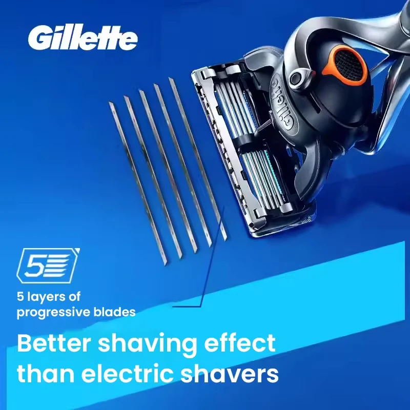 Фото Бритва Gillette Fusion 5 ProGlide, бритва для мужчин, сменные лезвия для бритвы Fusion 5 ProGlide, сменные кассеты для бритвы Gillette Fusion ProGlide для мужчин №5