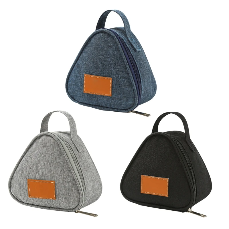 

for TRIANGLE Rice Balls Lunch Bag Portable Food for Fresh Pouch for Adult Kids