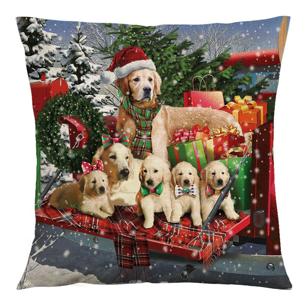 

Pillow Case Pillowcase 1pc 45*45cm Christmas Decorations Christmas Pillow Case Cushion Cover Ornament Pillowcases