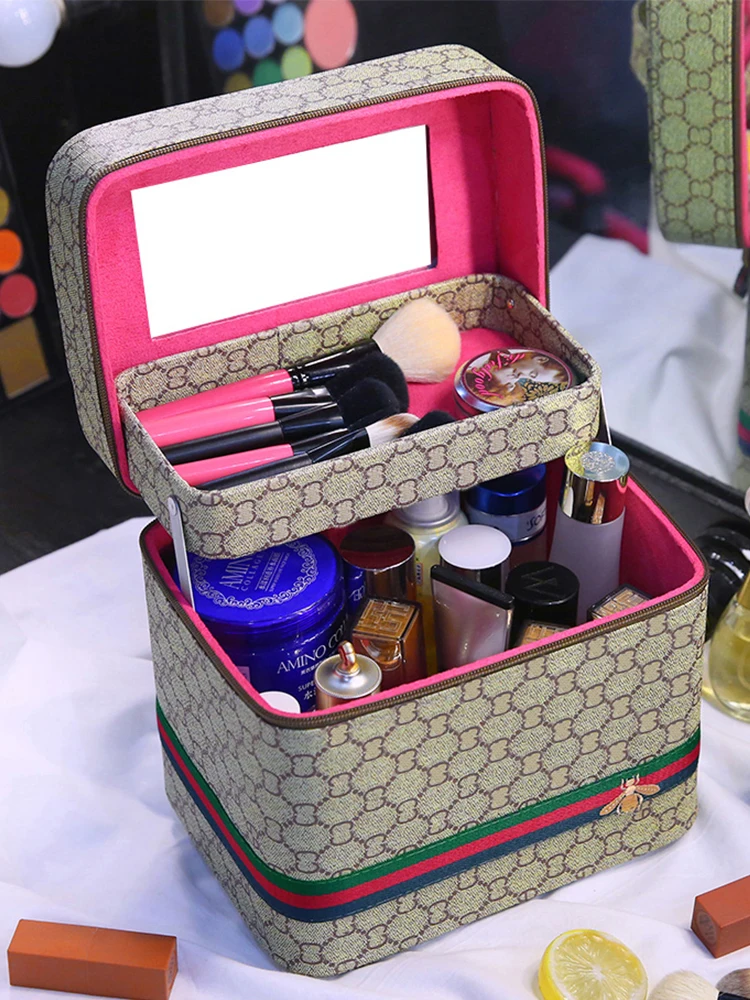 

New Suitcases And Travel Bags Cosmetic Skincare Women's Bag Female Handbag Makeup Organizer Luxury Sense Portable Storage Box