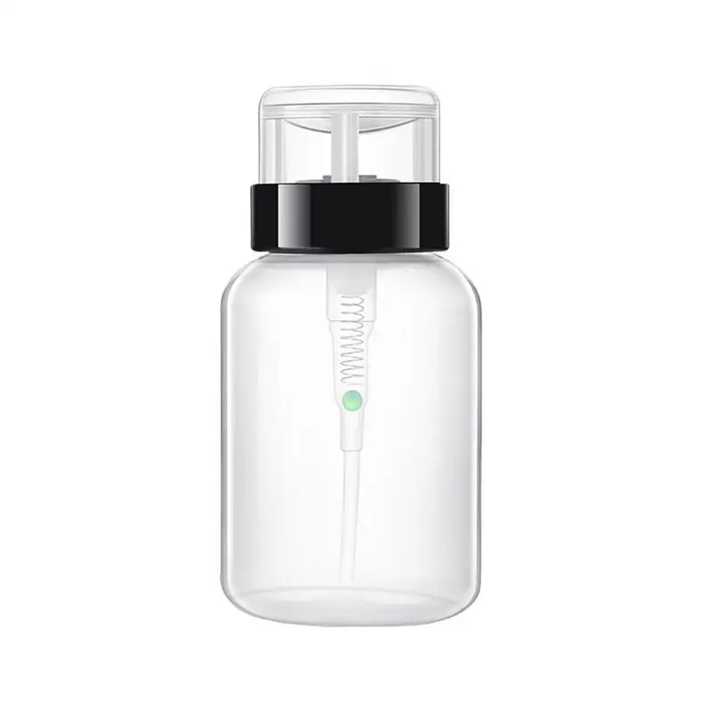 

200ML Travel Press-type Bottle Nail Polish Remover Pump Empty Bottle Container Dispenser Empty Plastic Bottle Cosmetic