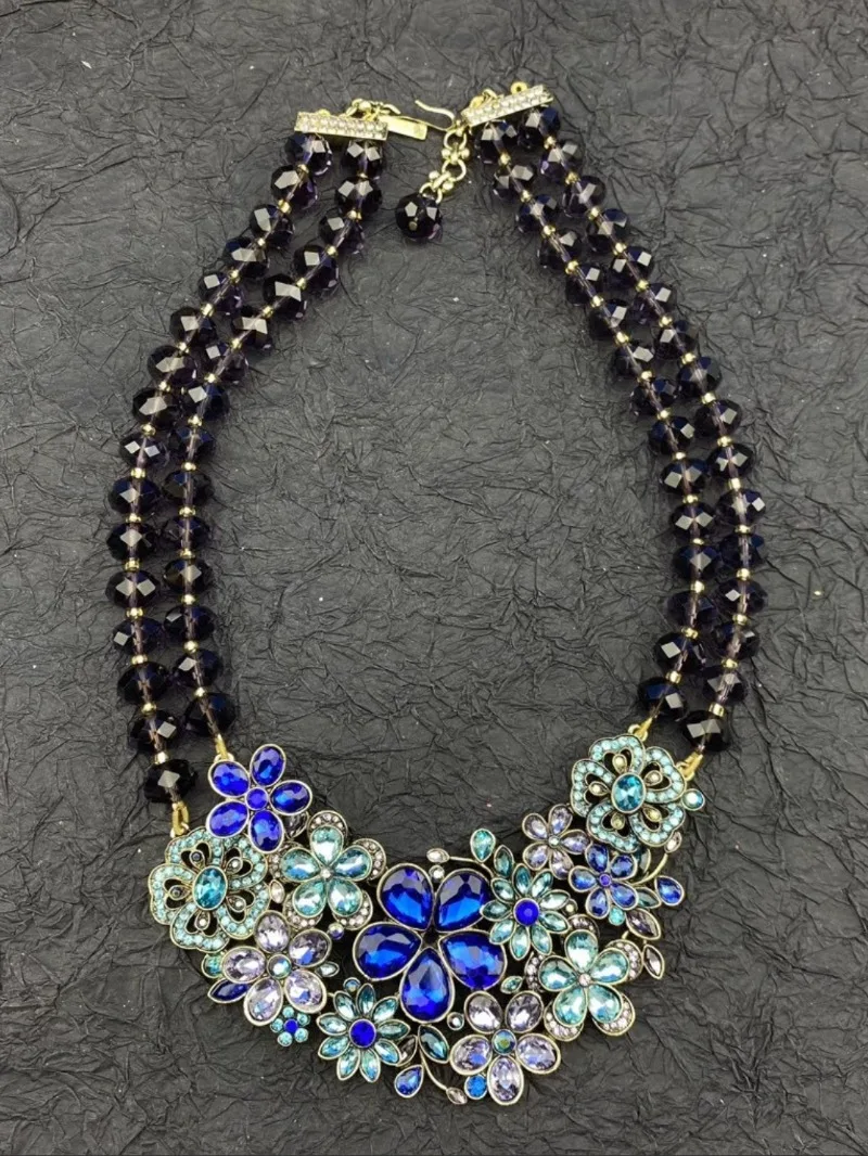 

Женское Ожерелье с геометрическим цветком, модное дизайнерское ожерелье из циркония, 4427