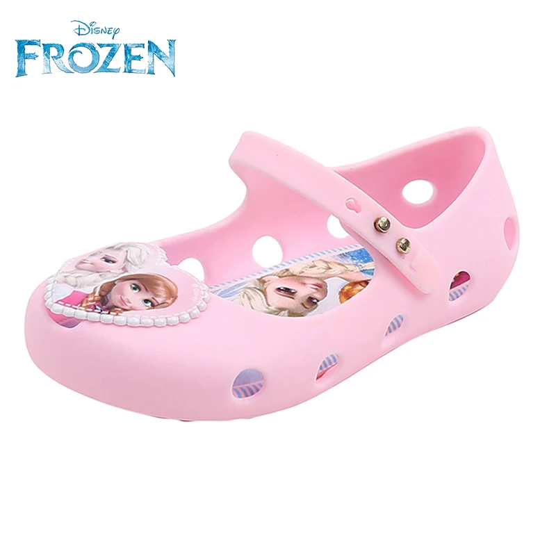 

Cute Melissa Snow Frozen Princess Girl Jelly Shoes Sandals 2021 Disney NEW Baby Shoes Soft Melissa Kids Non-slip Girl Sandals
