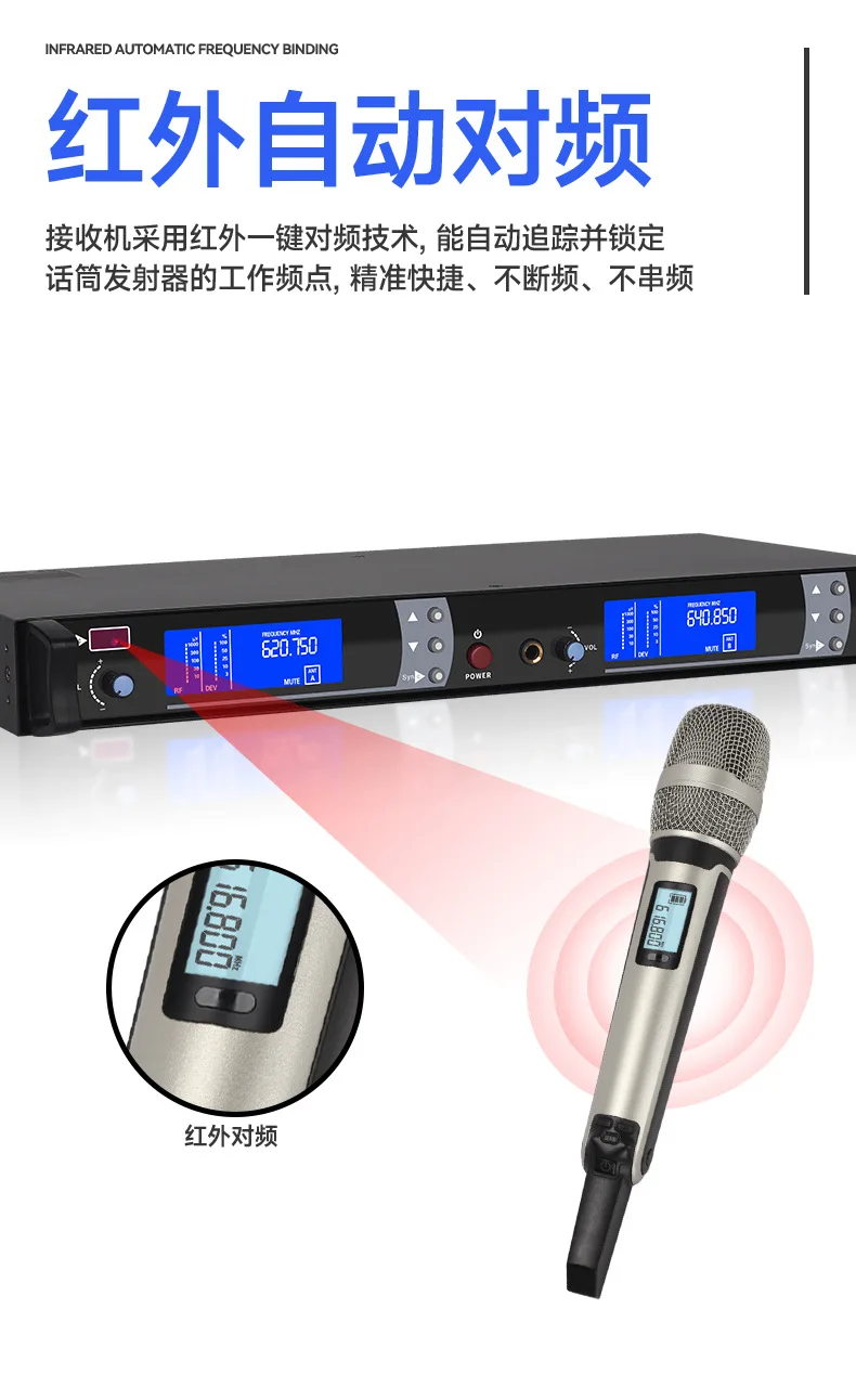 XTUGA Stage Performance караоке True Diversity двухканальный беспроводной микрофон Skm9000 uhf