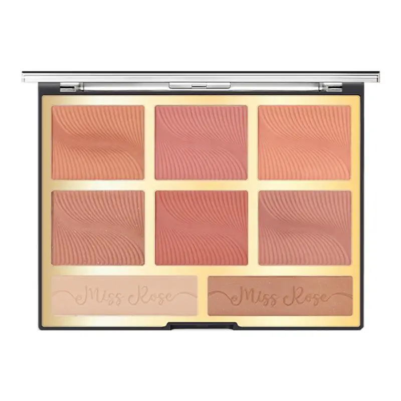 

Blush Eyeshadow Palette Highlight Blush Smooth Eye Shadow Plattet Long Lasting Highly Pigmented Fairy-like Makeup Daily