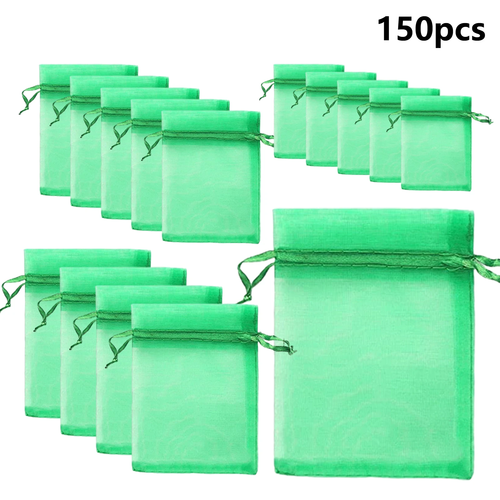 

150pcs Against Birds Fruit Protection Bags Garden Net Weatherproof With Drawstring Washable Vegetables Plant Mosquito Durable