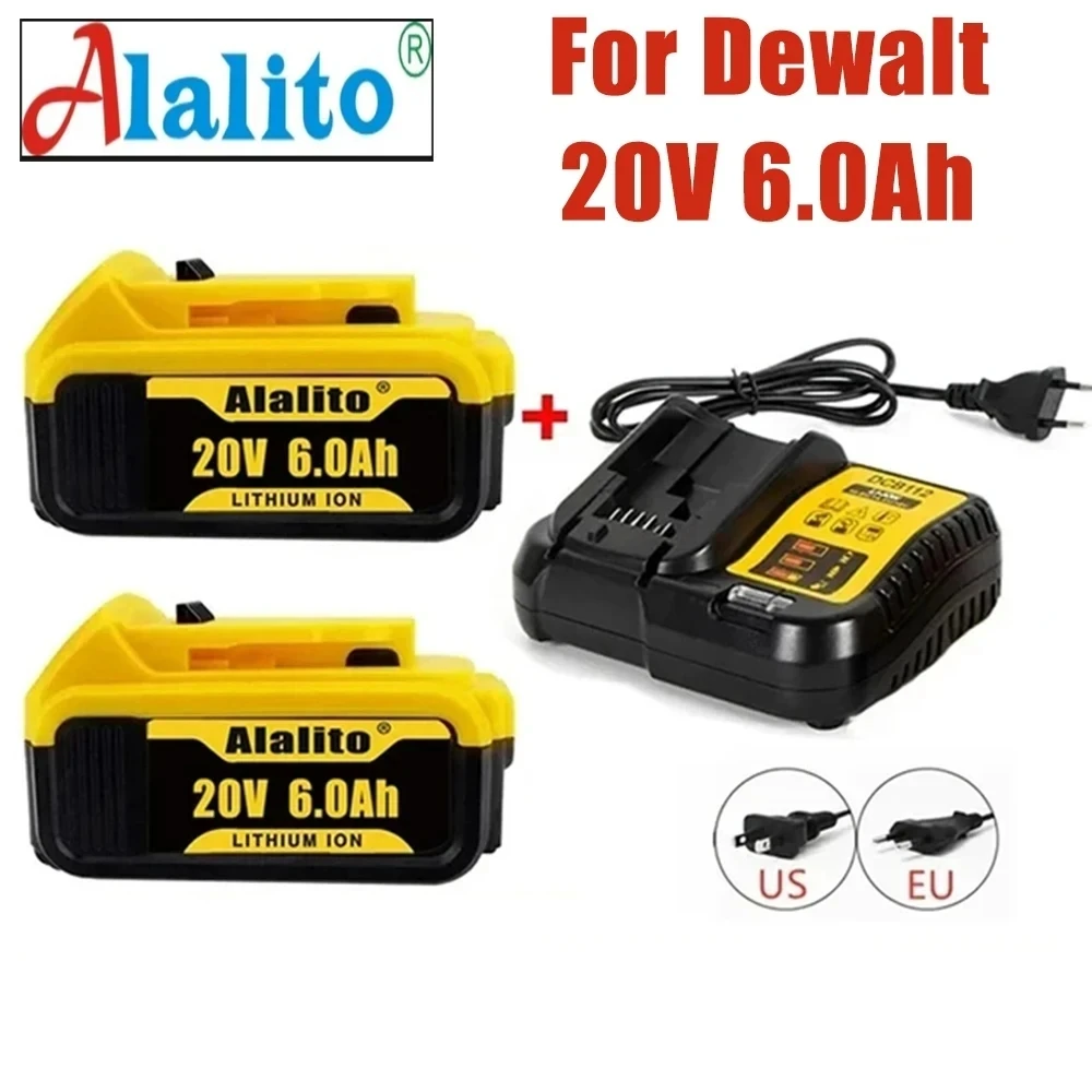 

Литиевая батарея для DeWalt DCB181 DCB182 DCB200 20 в 6A 8A 12A 18 в 20 в