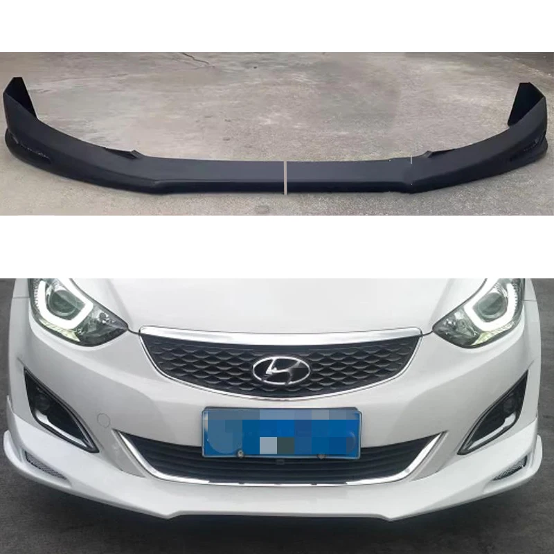 For Hyundai Elantra 2012--2016 Year Front Bumper Lips Body Kit Accessories 2 Pcs