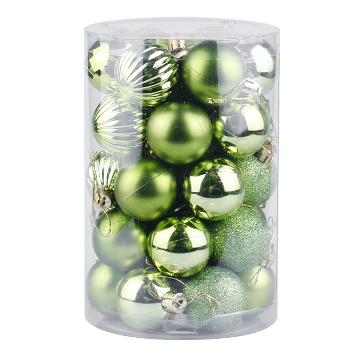 

34 Pcs Christmas Balls Tree Pendant Dance Party Decorations Prom Mini Light Bulbs