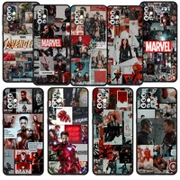 marvel avengers aesthetic for samsung galaxy a52s a72 a71 a52 a51 a12 a32 a21s 4g 5g fundas soft black phone case capa coque