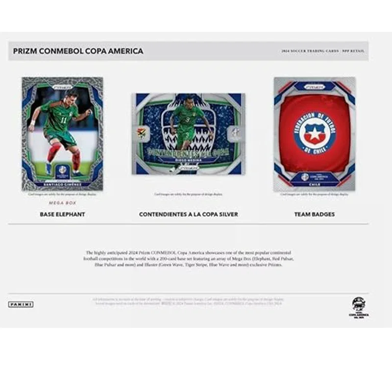 Фото Голографические карты Copa America 2024, коллекция Panini Prizm Blaster, карты Rookie, новое поступление №3