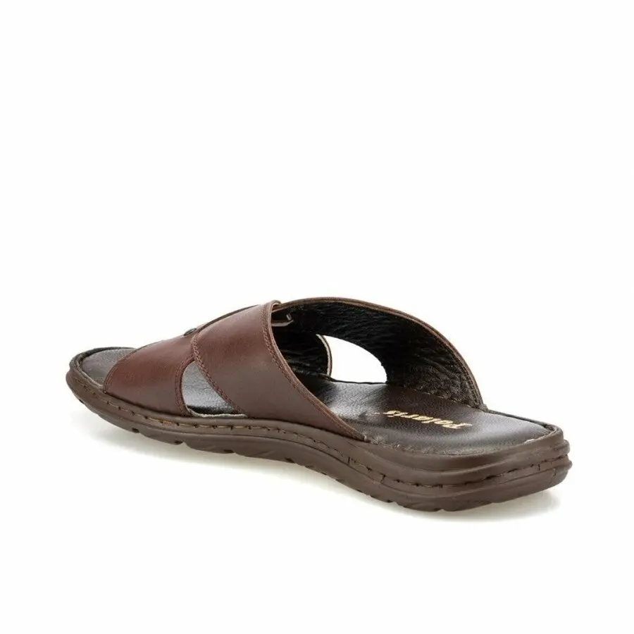 

Slippers Polaris Orthopedic Men Brown Genuine Leather Casual Shoes