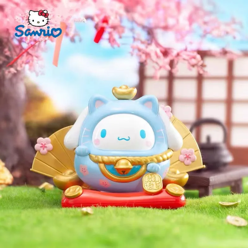 

Sanrio, модель счастливой кошки, куклы, фигурки, неваляшка, кулони, коричная чаша, фигурка, украшение для стола, подарки, детская игрушка