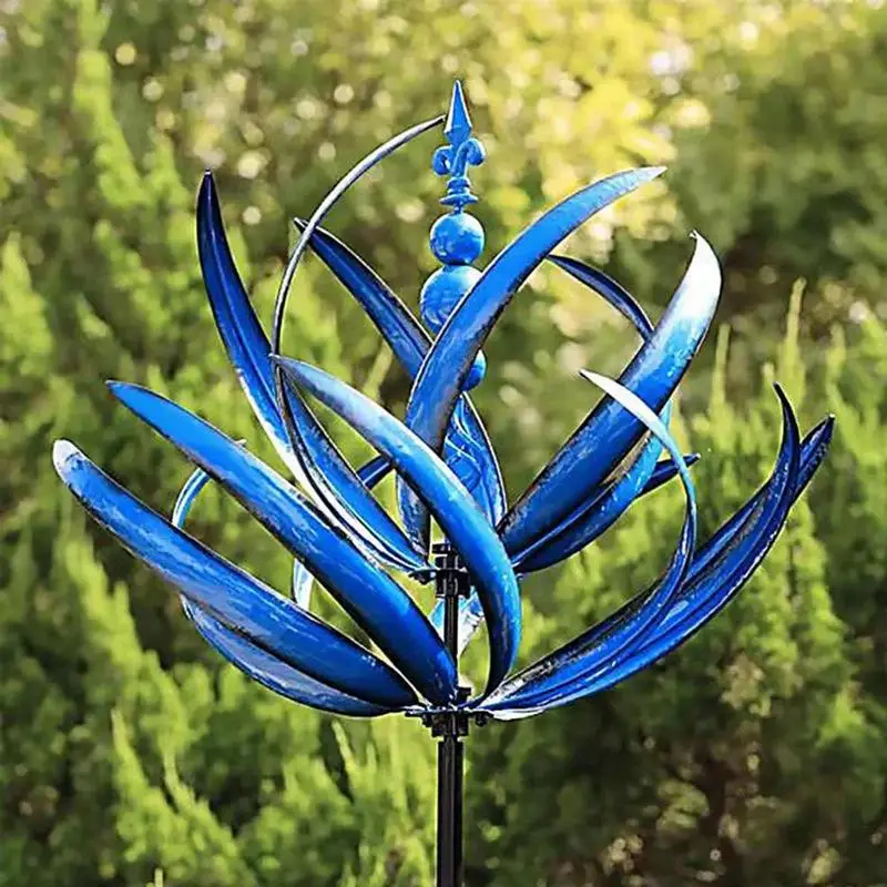 

Harlow Wind Spinner Rotatr Reusable Iron Windmill Gardening Plug Wind Spinner Rotating Windmill Sculpture For Yard Garden Patio