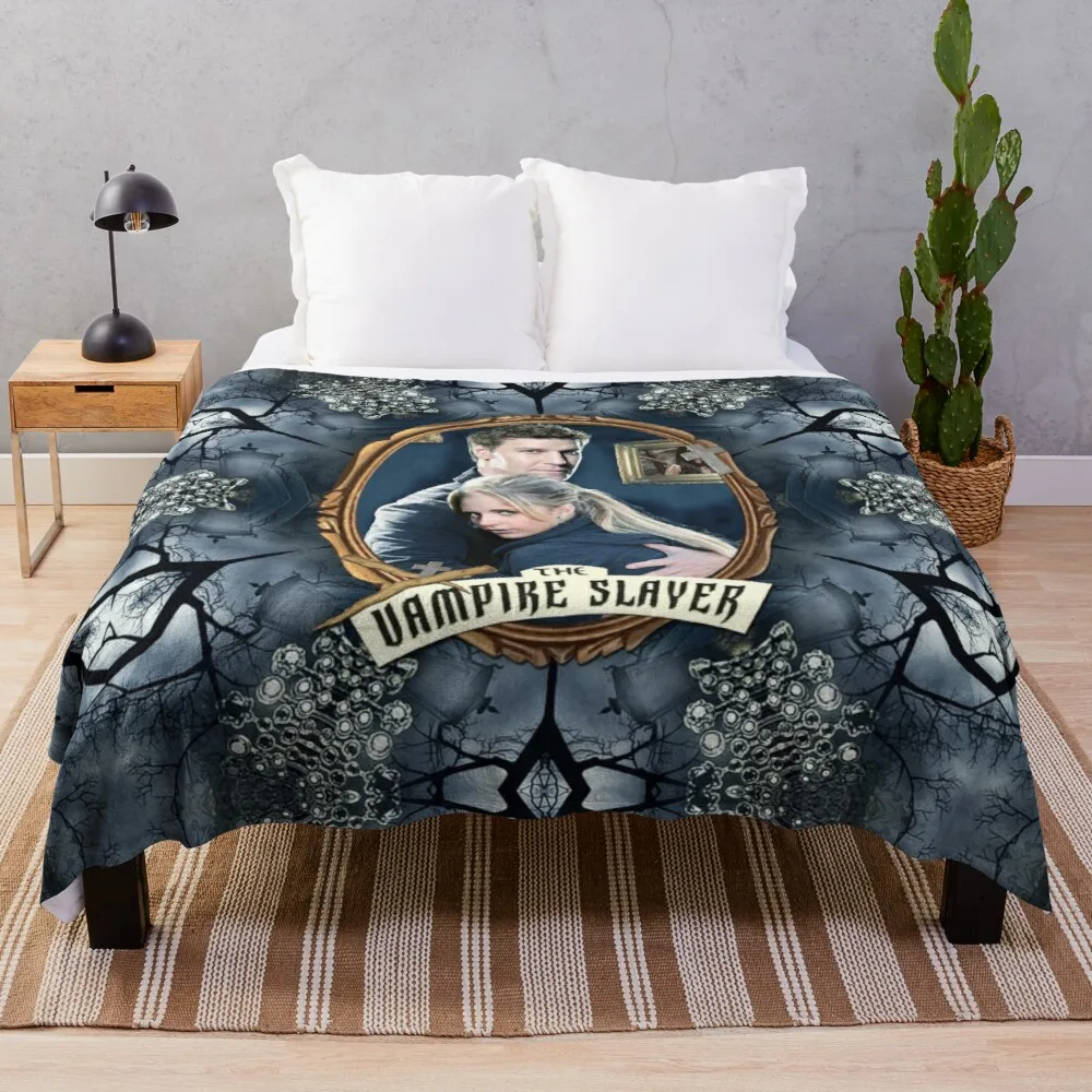 

Buffy the vampire slayer Throw Blanket Large knit plaid fur throw blanket