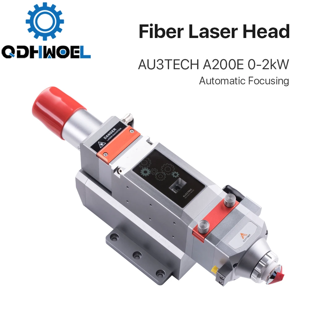 

Fiber Laser Head AU3TECH A200E 0-2KW Automatic Focusing D30 CL100 FL125 for Laser Cutting Machine