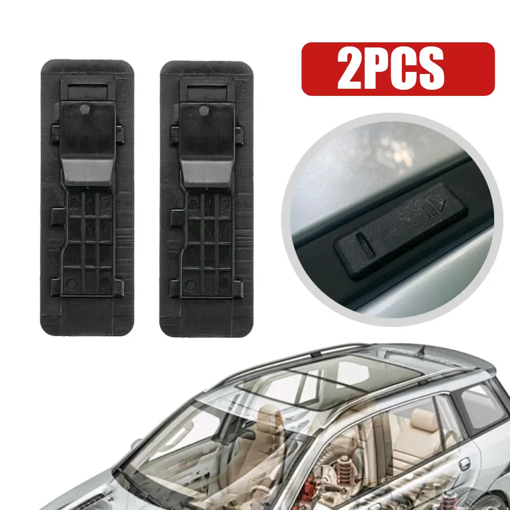 

2Pcs Roof Bar Cover Replacement Rail Trim Rack Lid Cap Clips 87255A5000 872552L000 for Kia Ceed 2006-2012 Hyundai I30 2007-2012