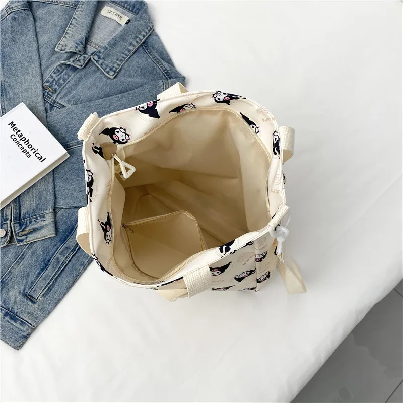 Сумка для макияжа Sanrio Kuromi студентов вместительный рюкзак с несколькими