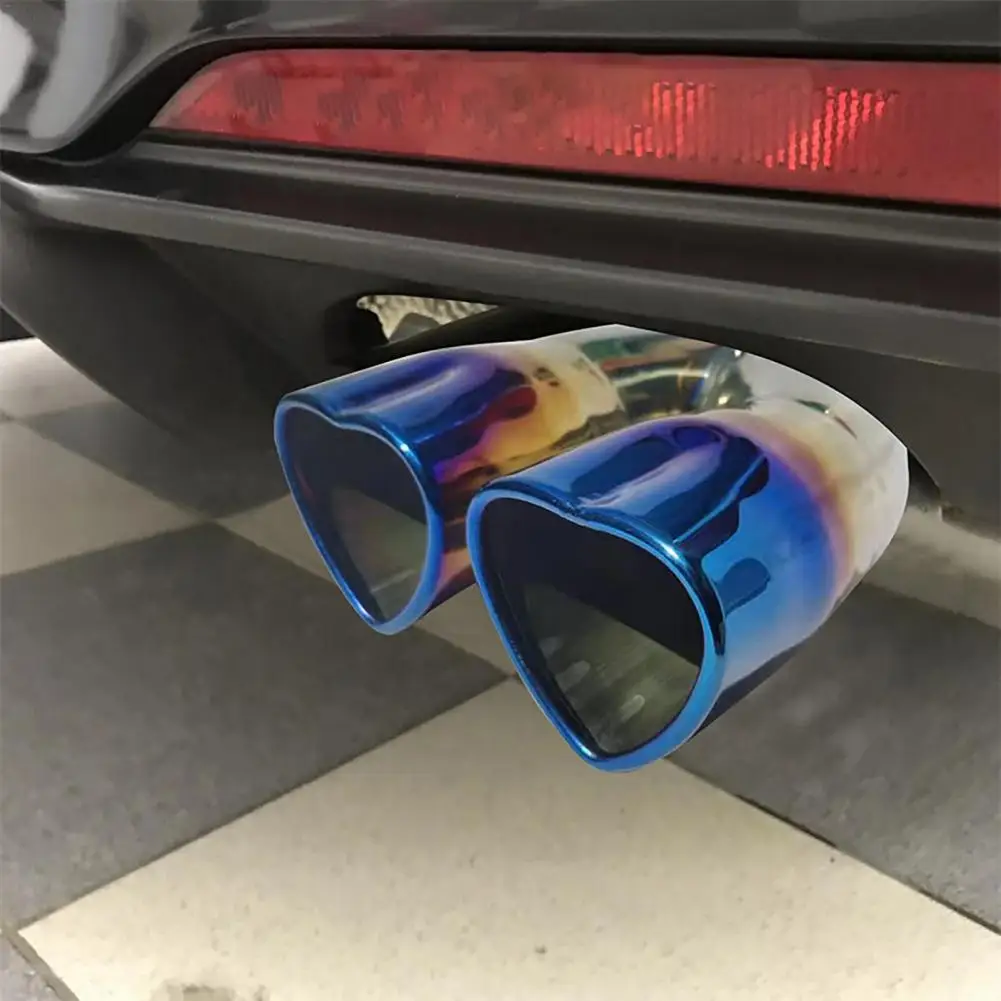 

Practical Exhaust Tail Pipe Waterproof Anti-oxidizing Two Types Dual Pipe Car Rear Tail Pipe Exhaust Tube Rustproof