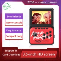 16 bit lcd portable game console 3 5 inch game console and 2700 retro game consoles in one boy gift