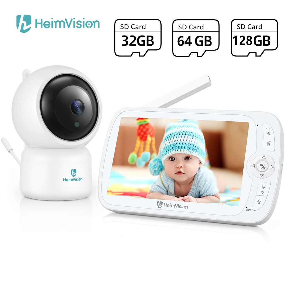 Видеоняня HeimVision 1080P 5 0 дюйма PTZ с камерой ночного видения |