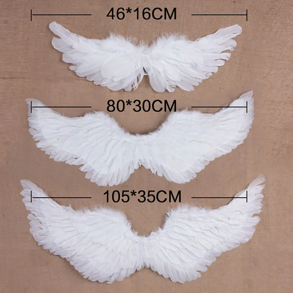 Реквизит для фотосъемки с ангельскими перьями и крыльями девочек танцевальный