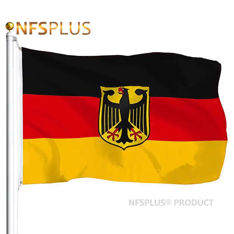 

90x150cm German Flag Germany Imperial Black Eagle Printed Polyester Hanging Flying Home Decorative National Flags and Banners