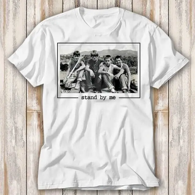 Футболка с надписью Stand By Me культовый классический фильм 80-х топ 4086