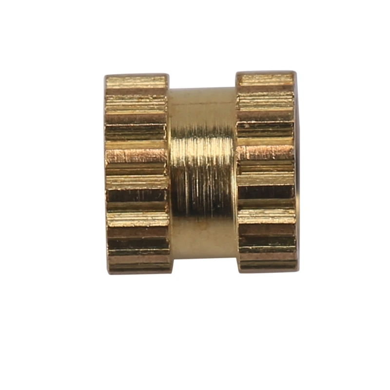 Promotion! M2 X 3Mm Brass Cylinder Knurled Threaded Round Insert Embedded Nuts 100Pcs |