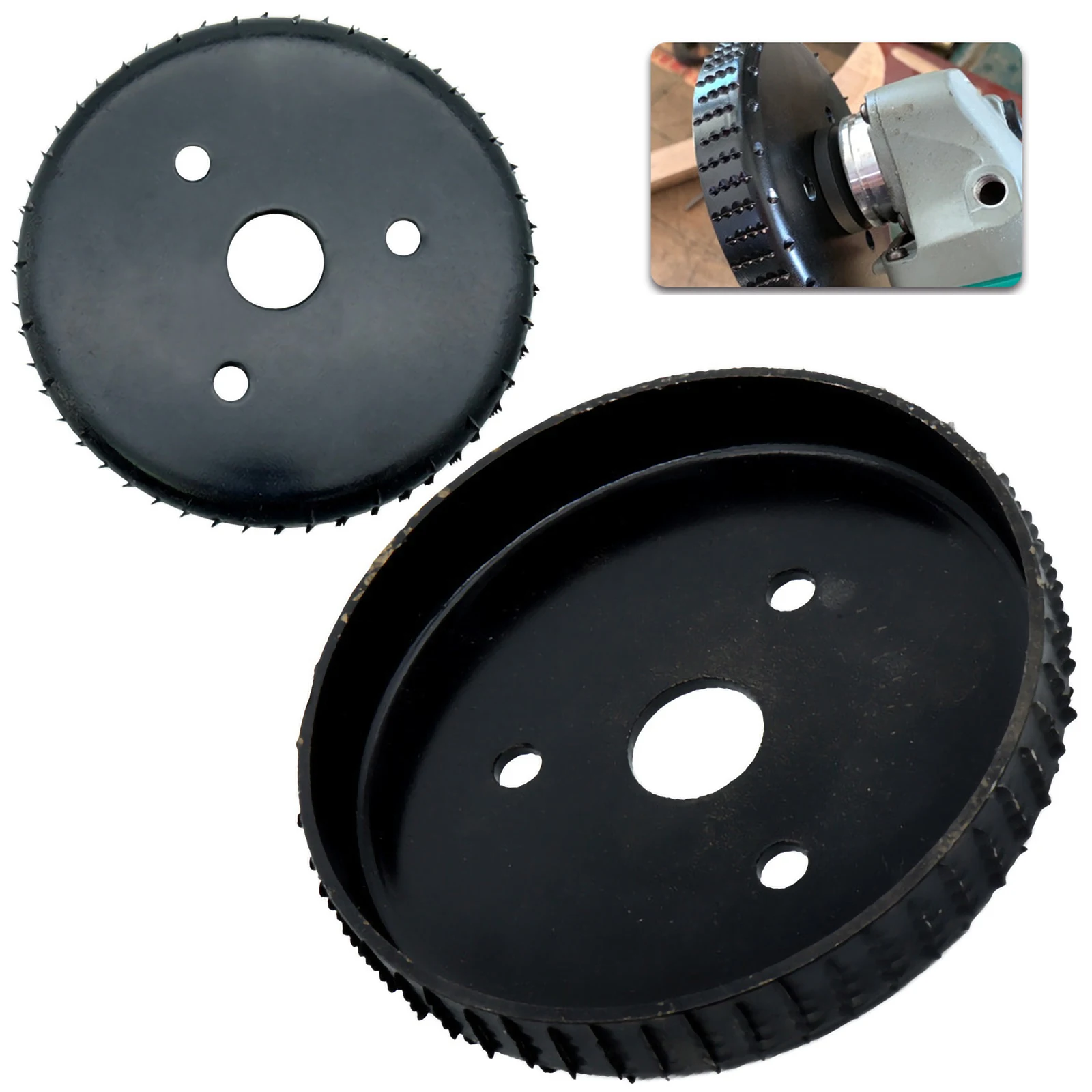 Square Bore 22mm Wood Carving Disc Shaping Disc Grinder Grinding Wheel Abrasive Disc Tools for 5