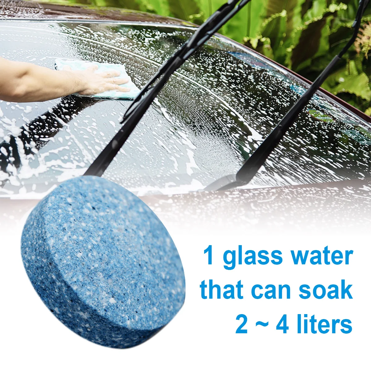 

1PC Car Windshield Cleaning Effervescent Tablets Ultra-clear Wiper Glass Cleaner Detergent Universal Home Toilet Window Solids