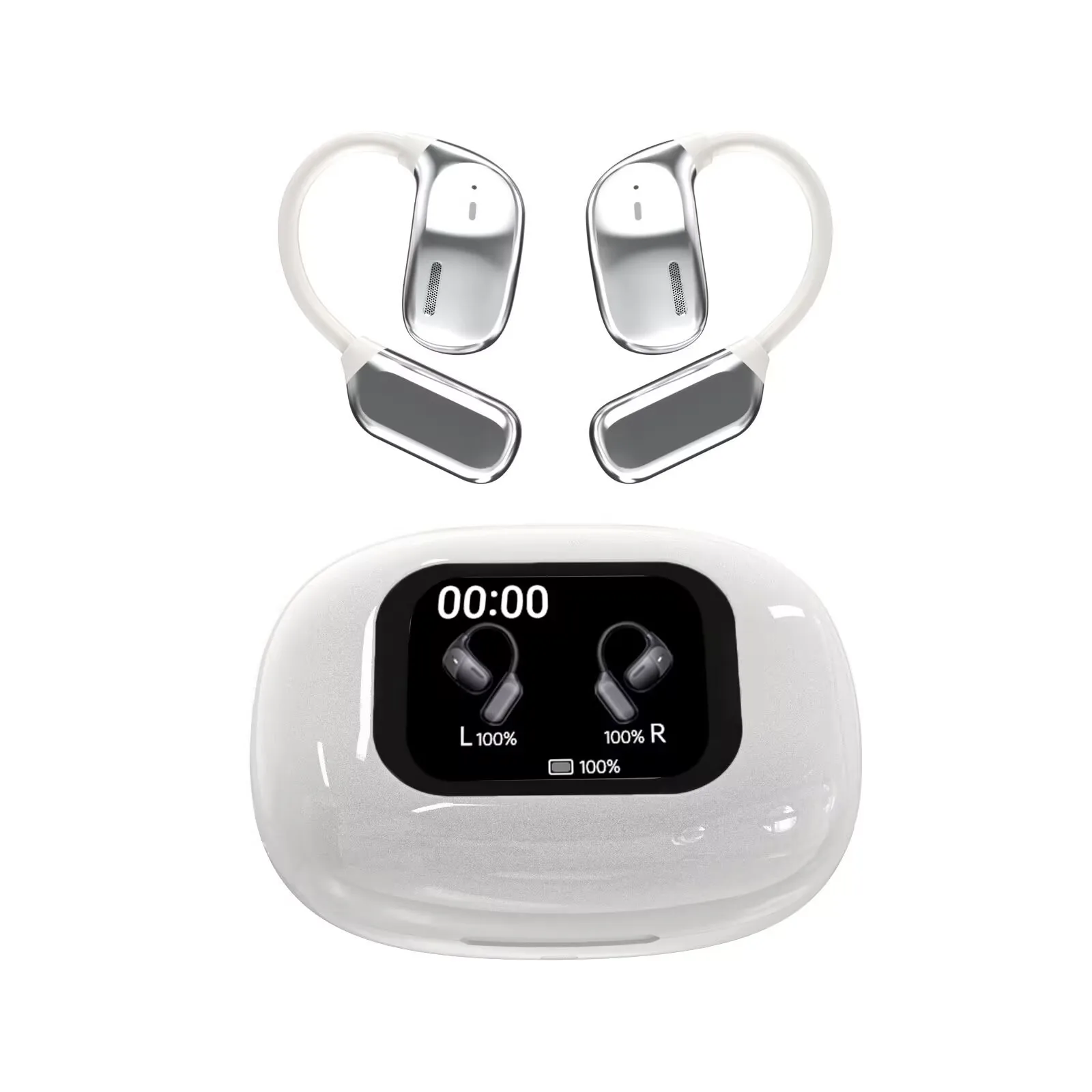 Фото Для Huawei Mate XT Pura X nova 14 Pro Pura 80 TWS Беспроводные наушники Bluetooth Наушники Hi-Fi Стерео Цветной сенсорный экран Спорт №1