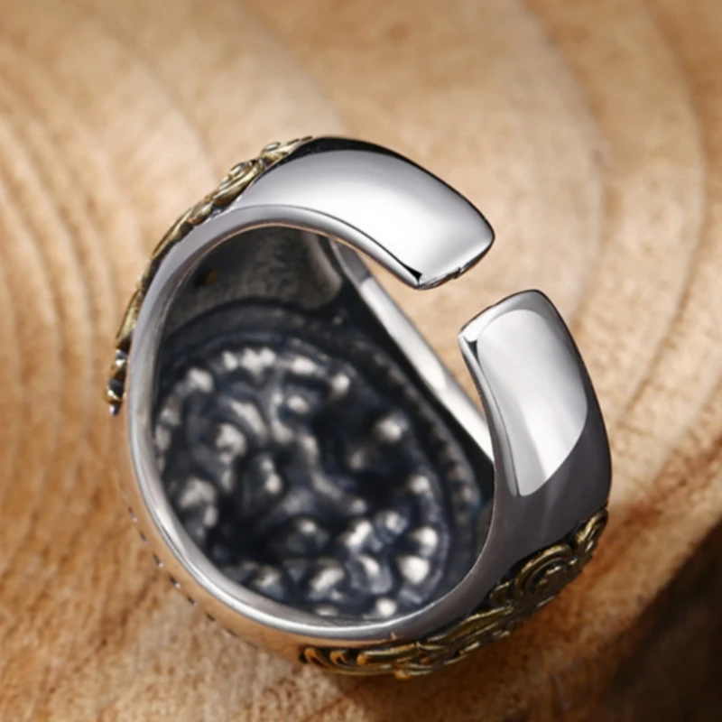 Мужские кольца из серебра 925 пробы BOCAI новая модная винтажная бижутерия в стиле