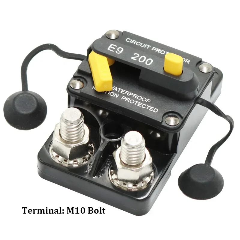 200A 12V-48V Автоматический выключатель Power Protect Предохранитель для троллинга с ручным