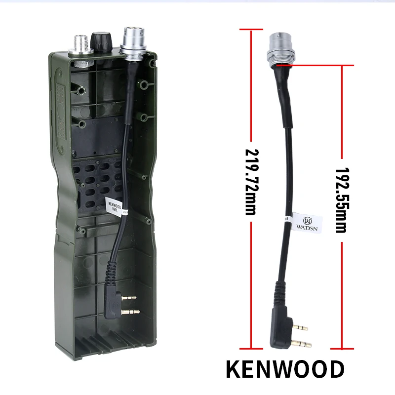 Авиационная вилка WADSN для Kenwood PTT вилки 7 0 мм подходит модели-пустышки PRC-152/148 рации