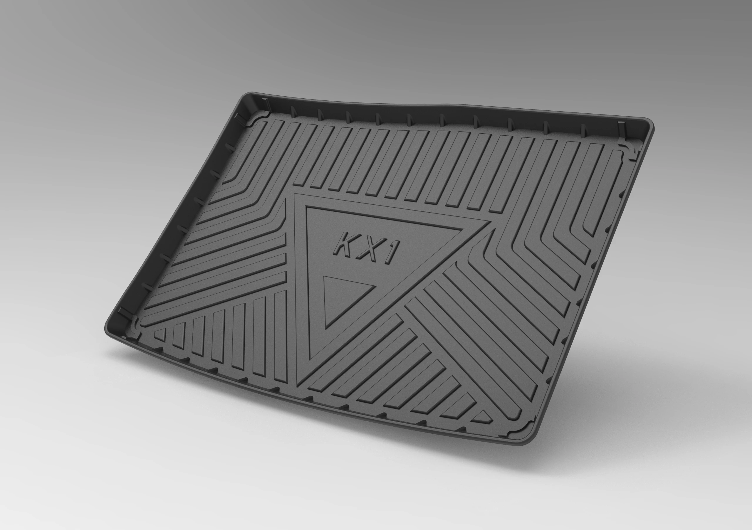 Для KIA KX1 2018-2021 резиновый коврик для багажника TPE коробка для хранения автомобиля водонепроницаемый коврик для заднего багажника