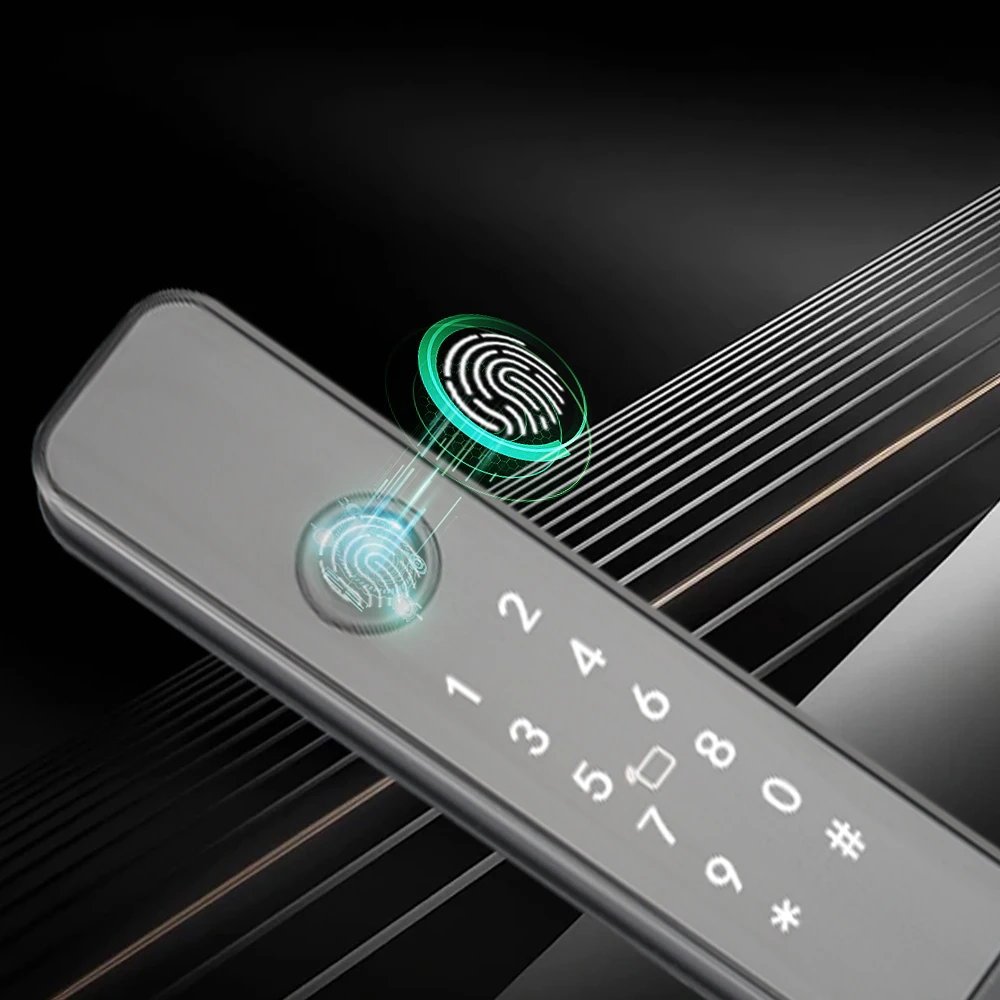 Входная узкая клавиатура с отпечатками пальцев Cerradura отель спальня TTlock