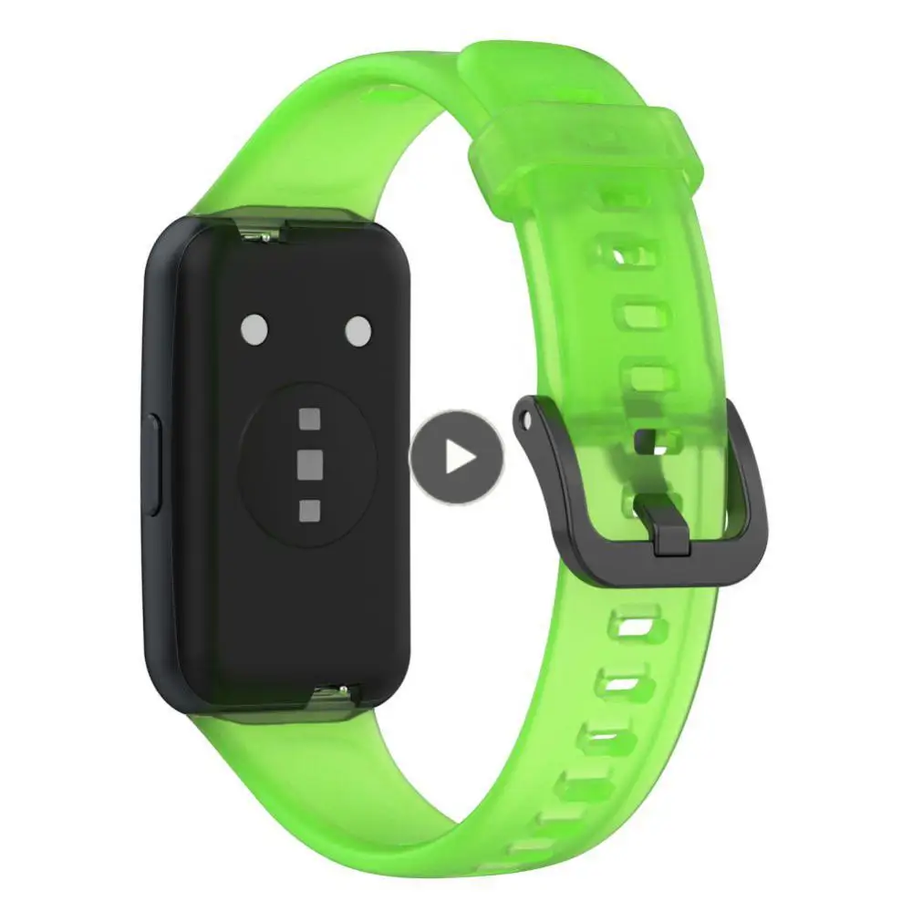 

Smart Accessories Watchband Breathable Replaceable Watch Strap Translucent For Huawei Band 7 Sports Wristband Silicone Strap