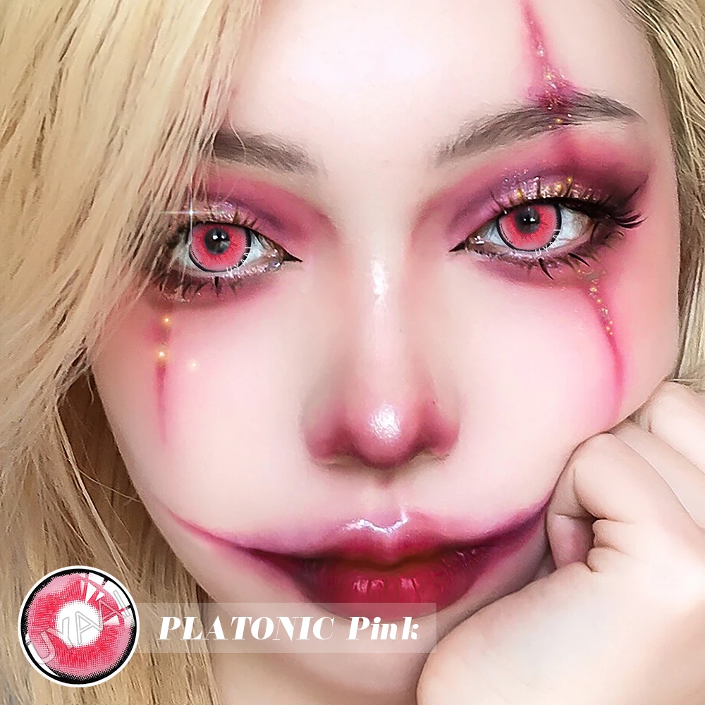 Pink Cat Eyes Contact Lenses