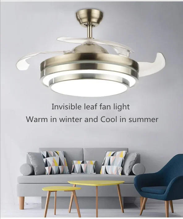 Простой невидимый светодиодный вентилятор современный потолочный светильник с