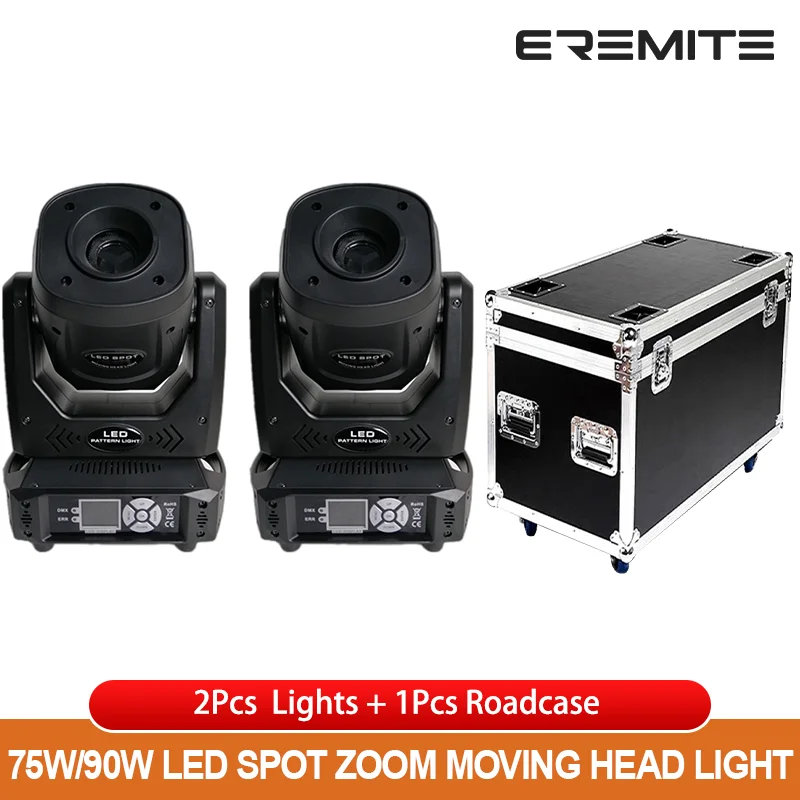 

2Pcs/Lot 150W LED Beam Spot Zoom Wash Moving Head Light RGBW DMX Activated & Auto Mode for Disco Wedding Party Ktv Dj Nightbar