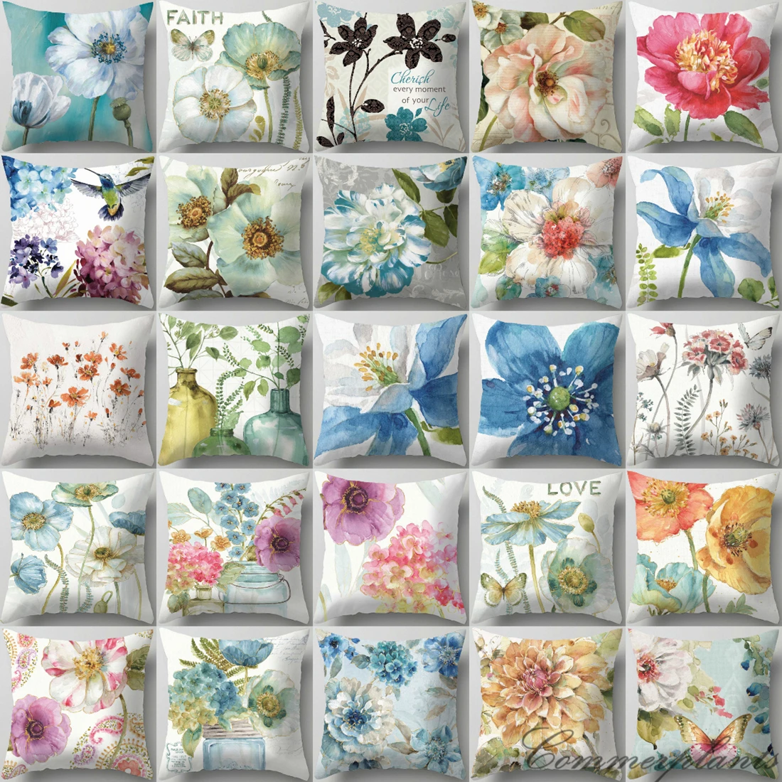 

Home Decoration Beautiful Plant Butterfly Print Periodment Pillow Pillow Pillow bedroom Living Room Cushion Cushion