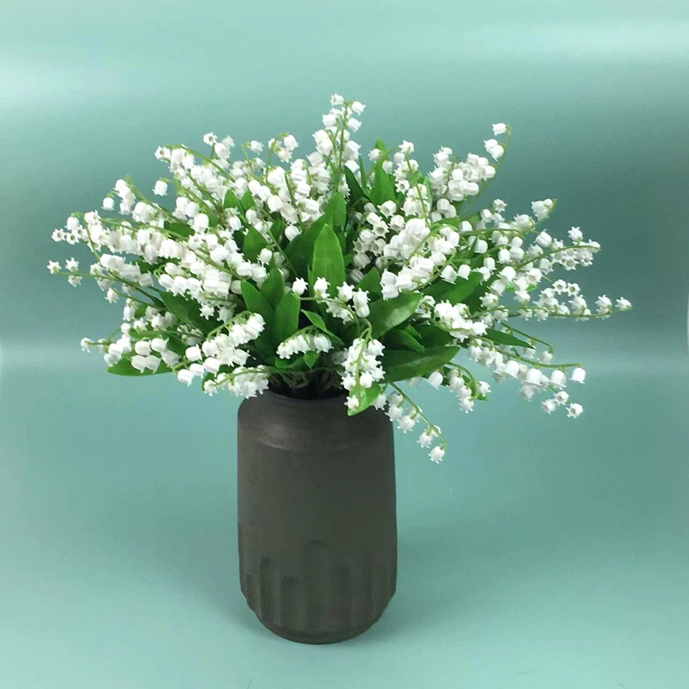 

3/6/10 шт., искусственные реалистичные цветки ландыри