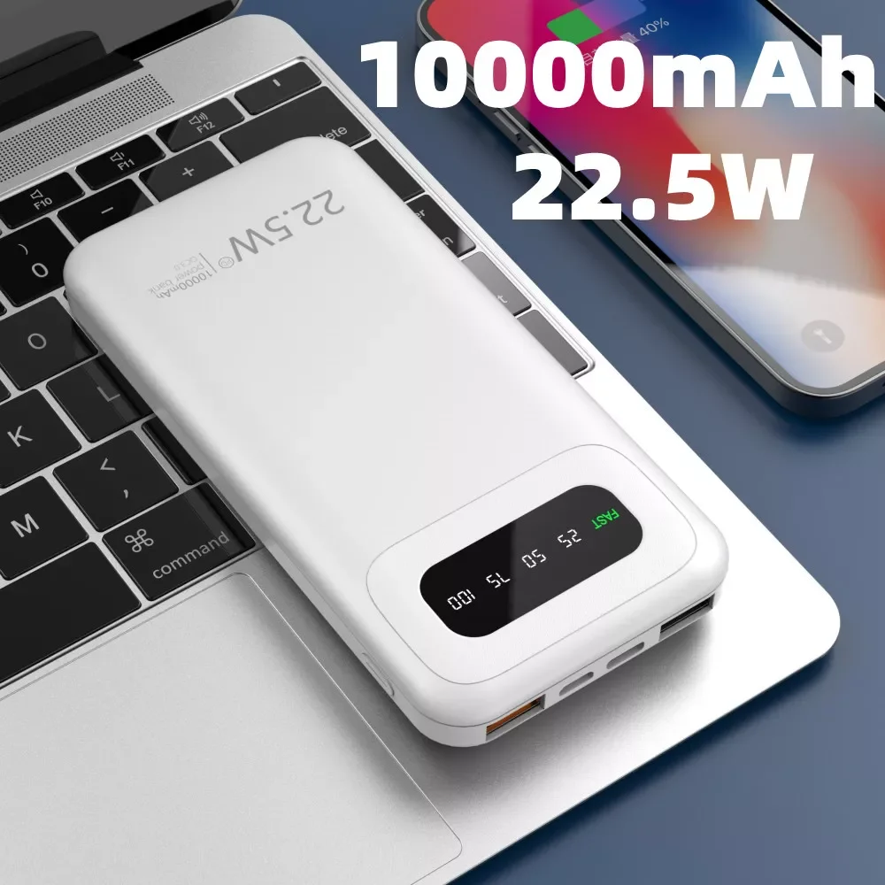

2023New Power Bank 22.5W 10000mAh Portable Powerbank External Battery Fast Charge Powerbanks 100000mah Fast Charging Portable Ch