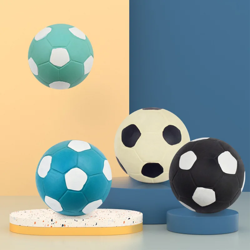 Soft Latex Squeaky Sound Dog Ball Toys Rubber Rubgby Football Basketball Interactive Cleaning Tooth Non-toxic Training |